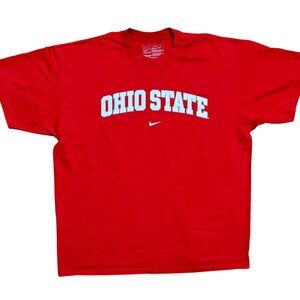 Ohio State Buckeyes Nike Center Swoosh Red T-Shirt, Men's XL